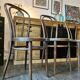 Series of 4 ZPM Radomsko bistro chairs for Thonet
