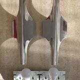 Pair of double wall lamps by Wihelm Braun Feldweg for Doria Leuchten, 1970