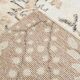 6x10 Cream & Brown Oriental Floral Pattern Vintage Rug, 193x298Cm