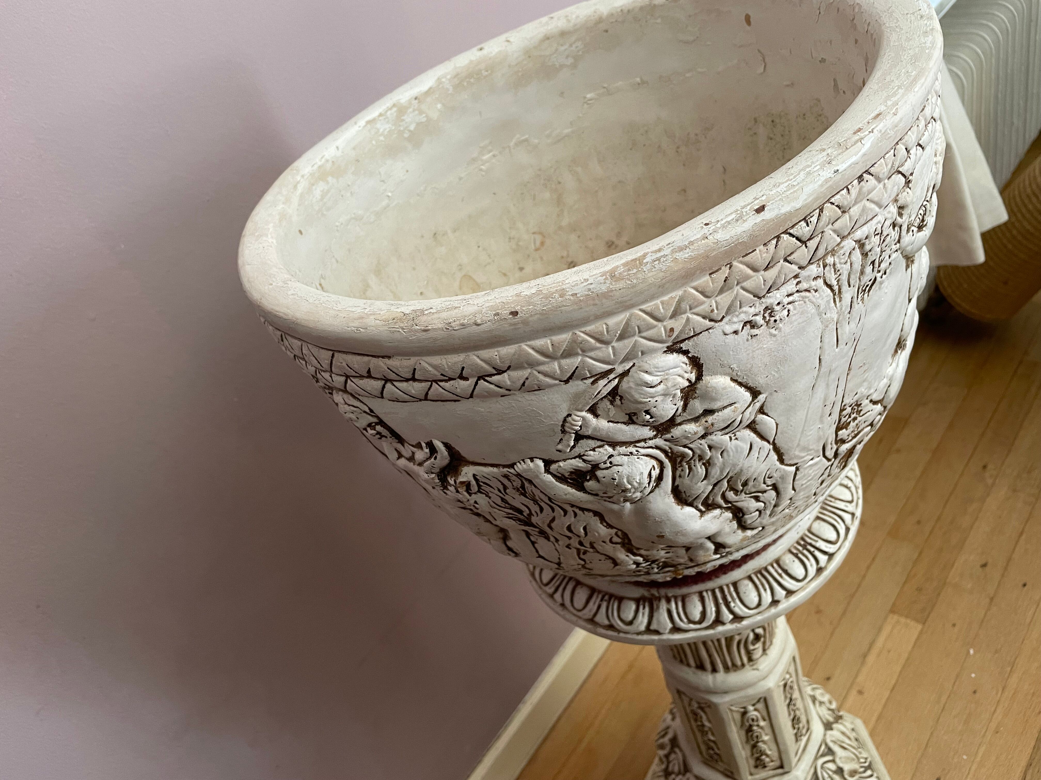 Plant holder plaster column