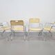 Mid-Century Tossa Wicker Folding Chairs by Hilbrant, Italy, 1960s, Set of 4