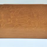 Bedside wood feet tapered 60s