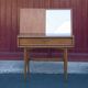 Meuble coiffeuse, meuble scandinave, bureau, console, meuble design, 50's