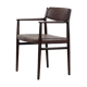 Brown leather executive chair by Arne Vodder, 1960