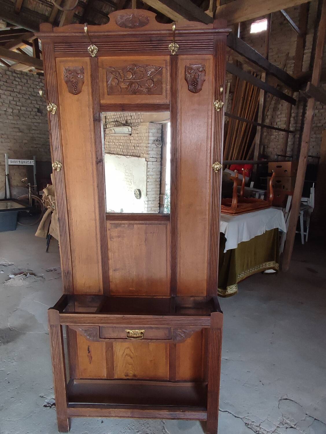 Cloakroom or old coat rack