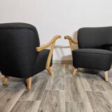 Mid-Century Armchairs, 1950's, Set of 2