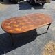 Extendable table in Louis XV style in oak (2 extensions)