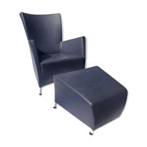 Chaise en cuir vintage