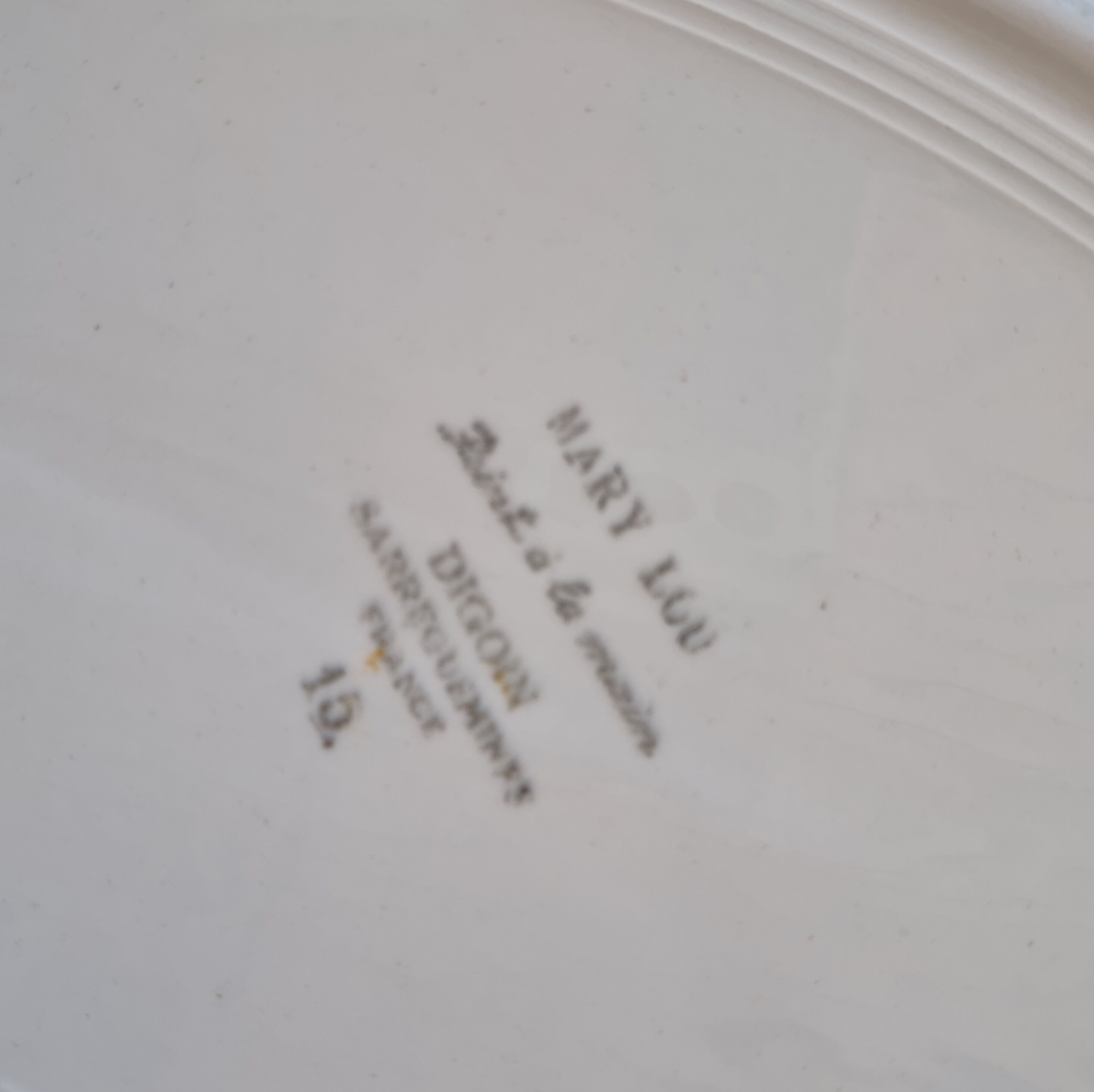 Plat ovale Mary-Lou de Digoin