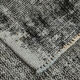 7x9 distressed black vintage rug, 205x292cm