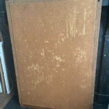 Mercury mirror. Frame in solid oak wood.