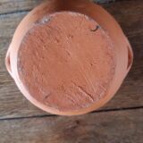 Terracotta vase with two handles