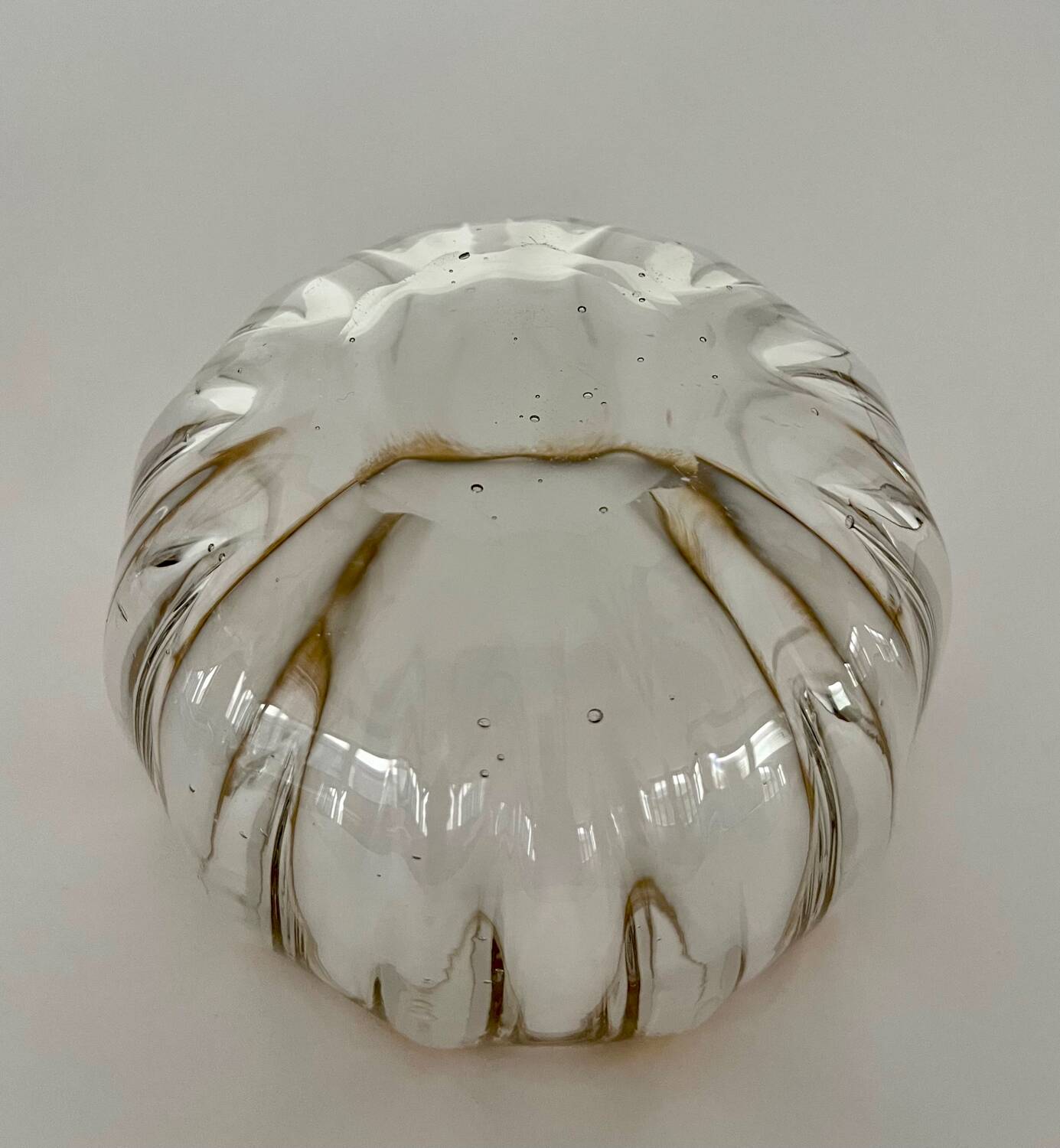 Pair of Baccarat crystal bowls from the Napoléon III period.