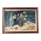Cubist still life with bouquet, signed R. Caly 1948