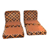 Vintage 70s modular sofa chairs