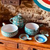 Set of 6 Vallauris ceramic pieces signed Robert Picault