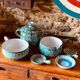 Set of 6 Vallauris ceramic pieces signed Robert Picault