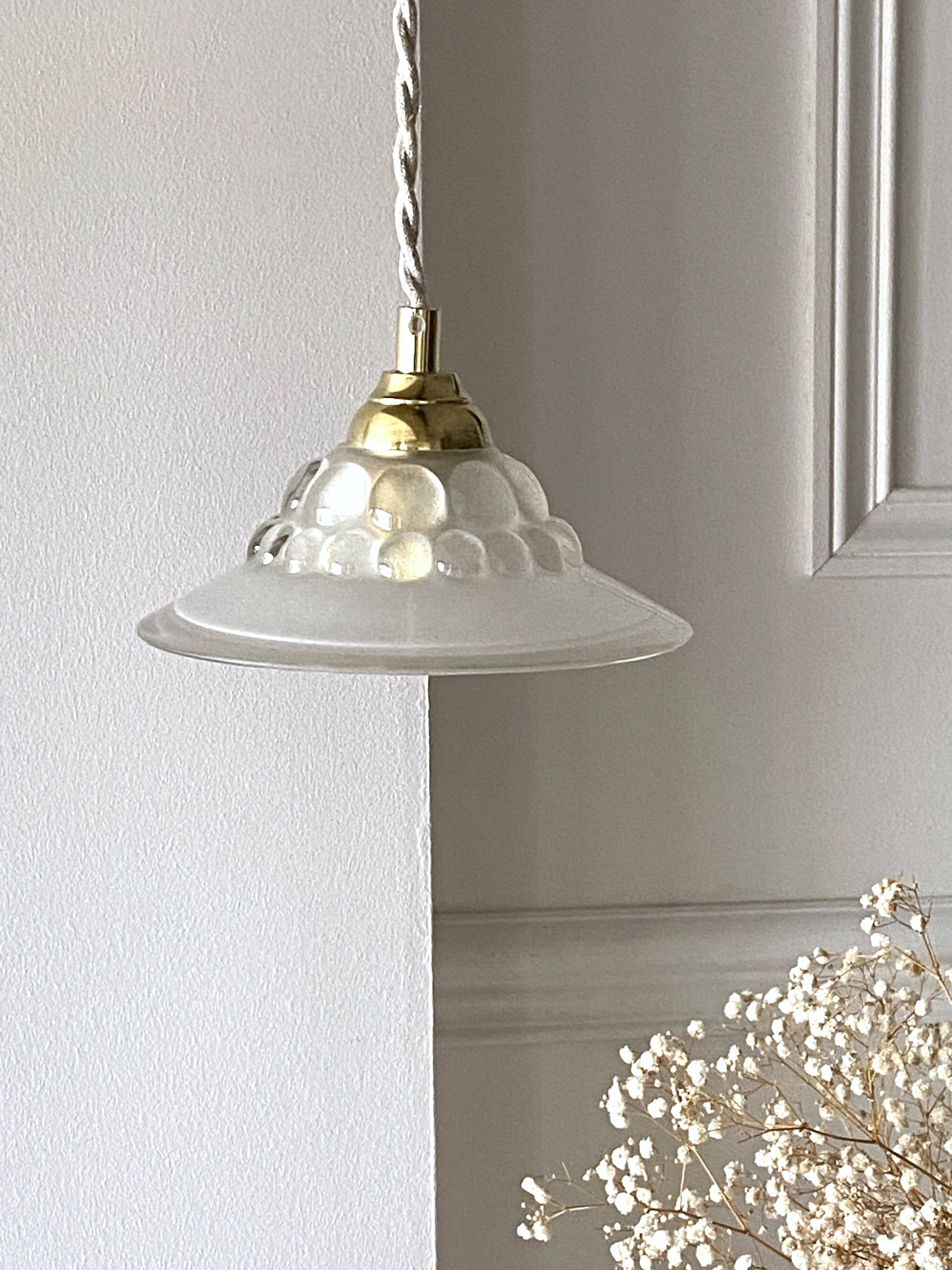 Vintage “bubble” pendant light