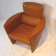Cognac leather club chair