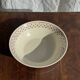 Set of a salad bowl and a vintage brown circular dish D28.