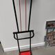 Coat rack/vintage iron mirror on foot 1970