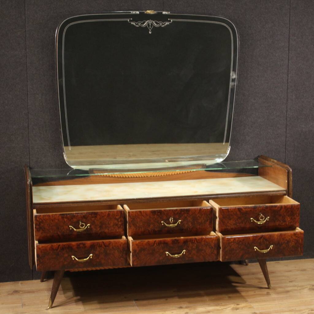Italian chest of drawers with mirror from 50s