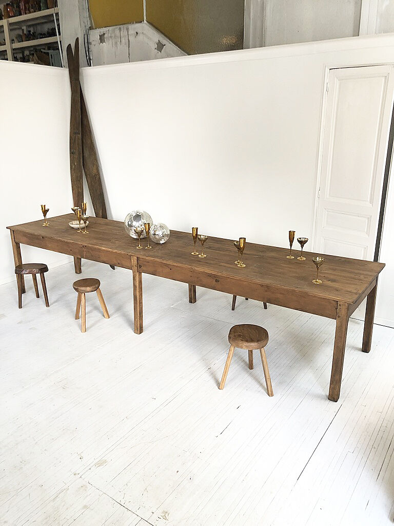 Pine farm table 4m