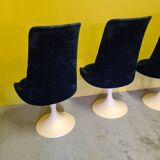 4 Space Age Swivel Dining Room Chairs From The 70s