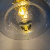 Lampe pendentif en verre vintage Doria Leuchten
