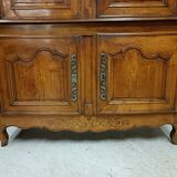 Buffet 2 bodies XIXth inlaid walnut