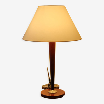 Lampe de bureau style art deco lampe de table vintage elegante minimaliste pied bois