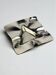 Biomorphic ashtray, stainless steel, Spain, 1970s