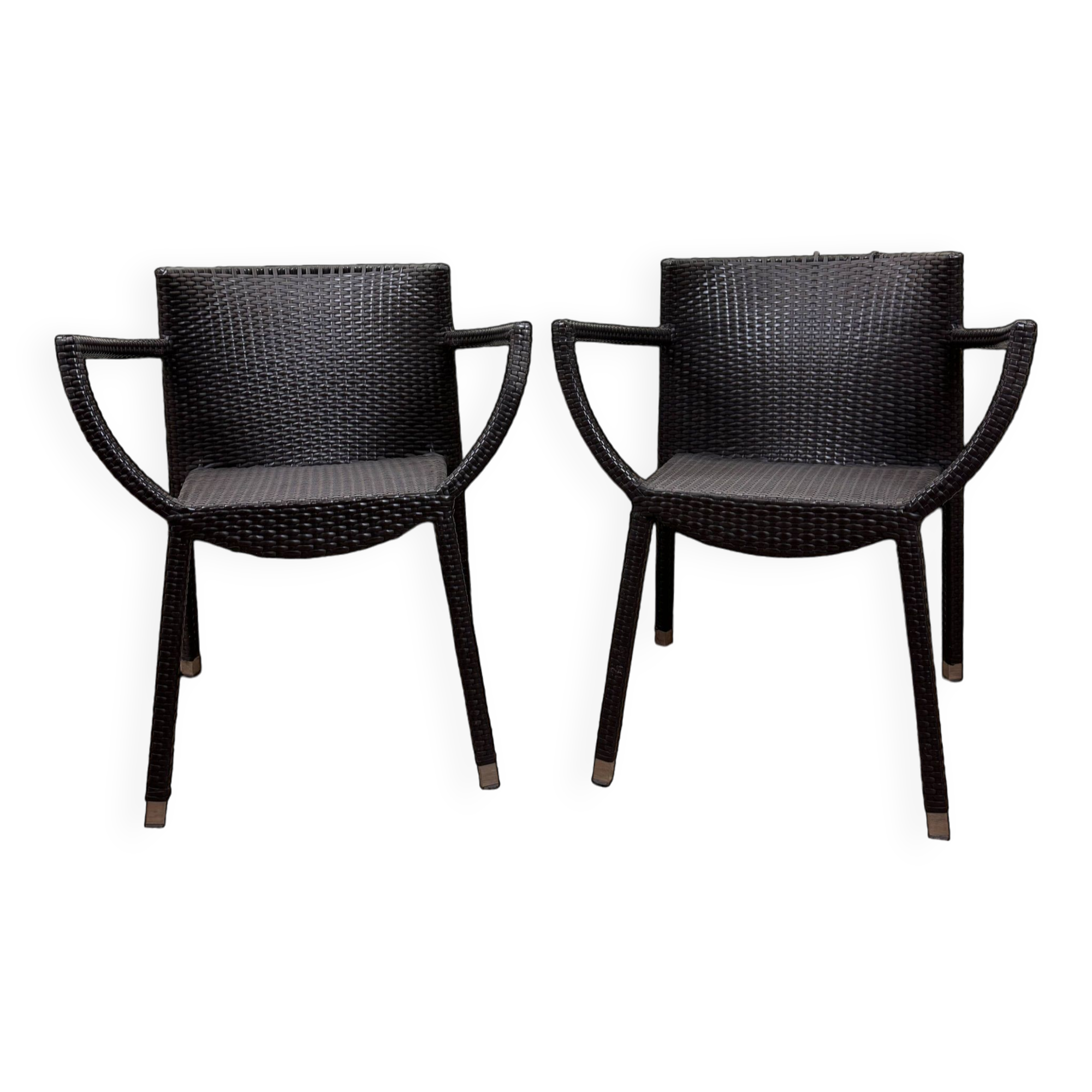 Paire de fauteuils emu modèle nilo design de chiaramonte et marin circa 2000 (encore édités)