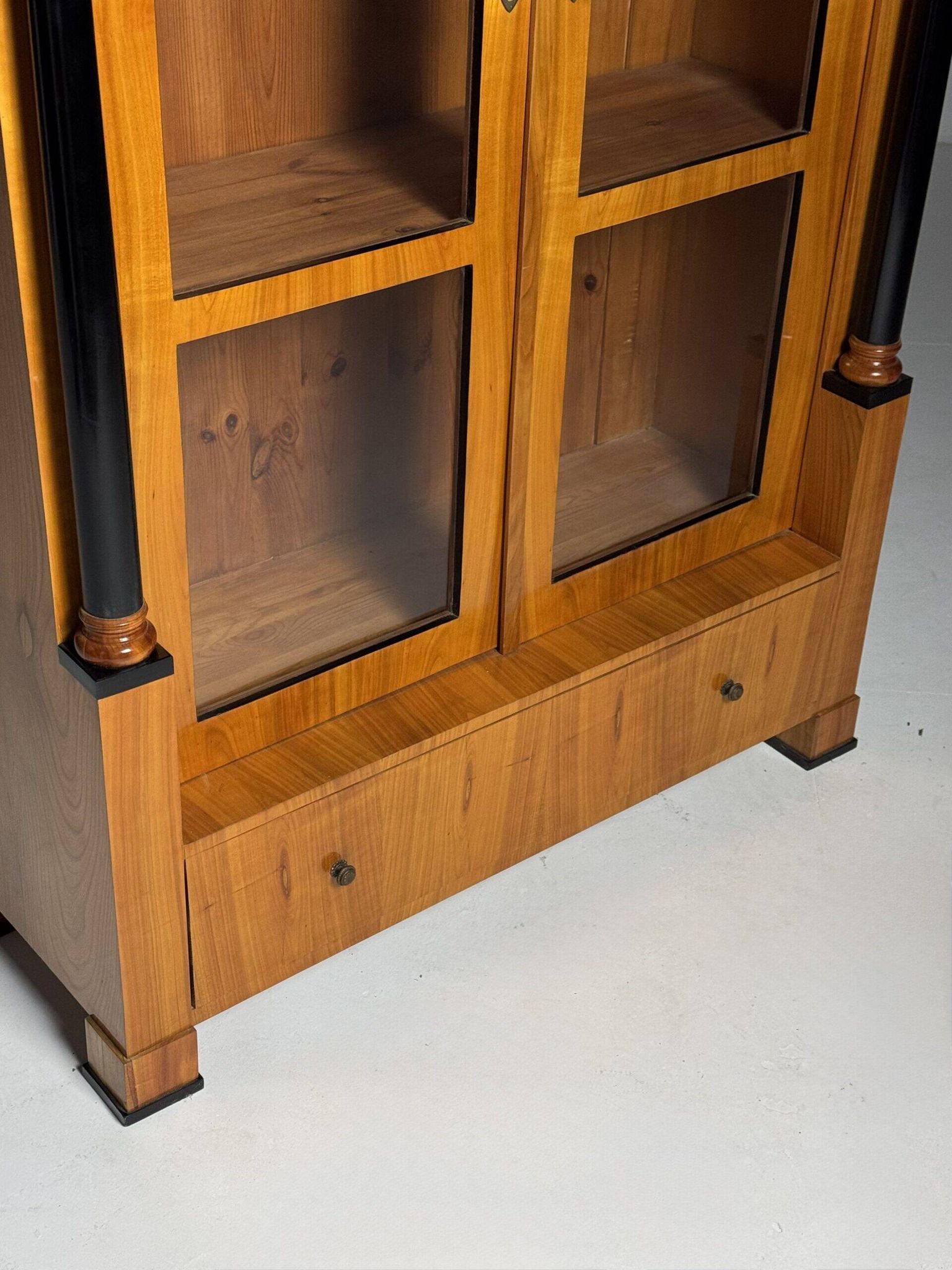 German Biedermeier display cabinet 19th century