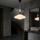 Scandinavian pendant light in opaline from the 1960s.