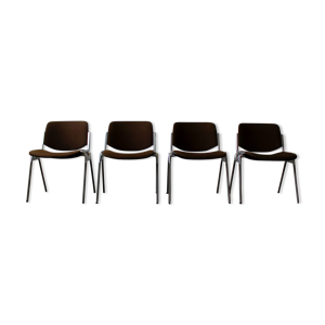 Lot de 4 chaises DSC 106 par Giancarlo