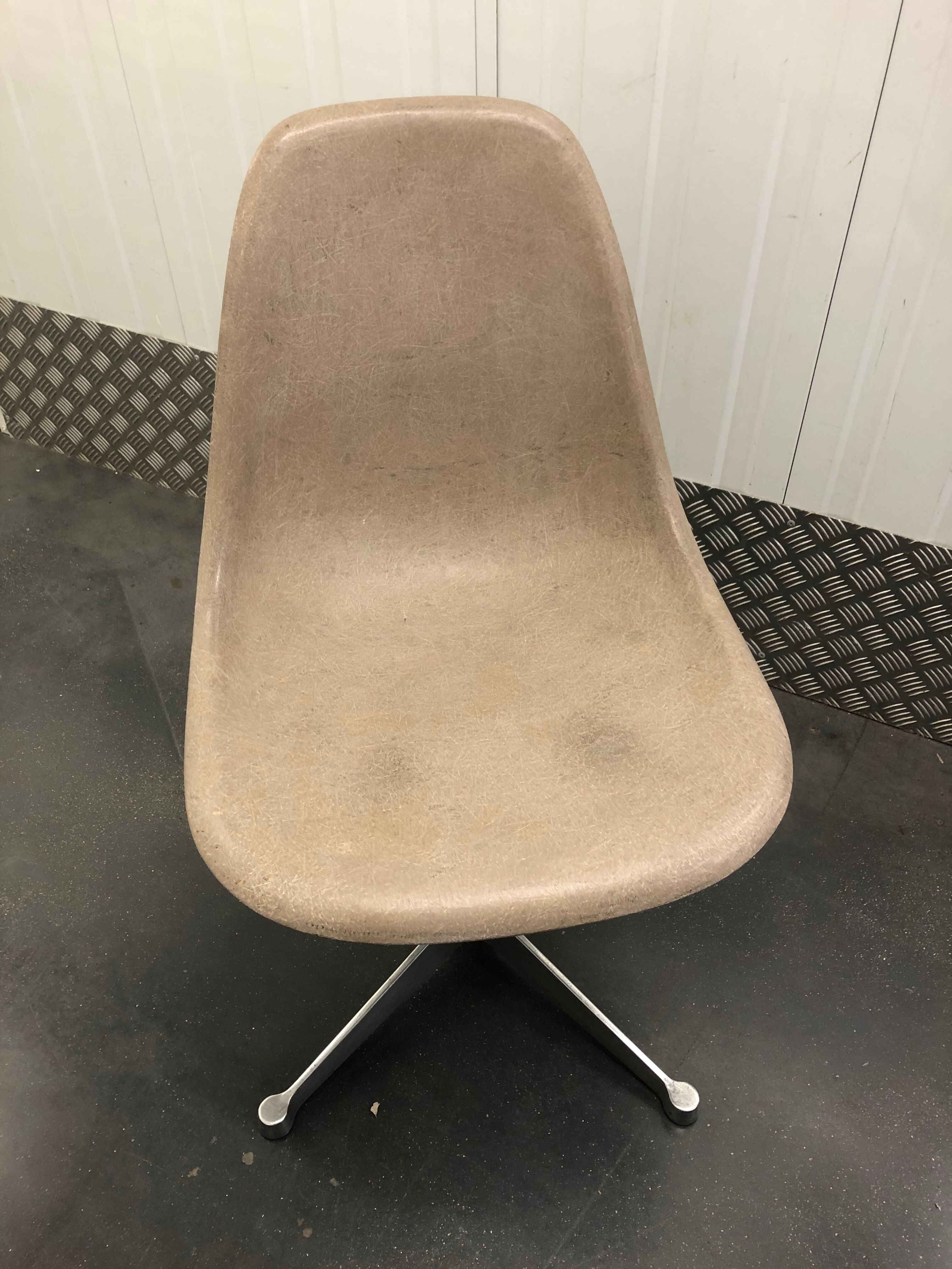 Resin office chair by Eames for Herman Miller circa 1960