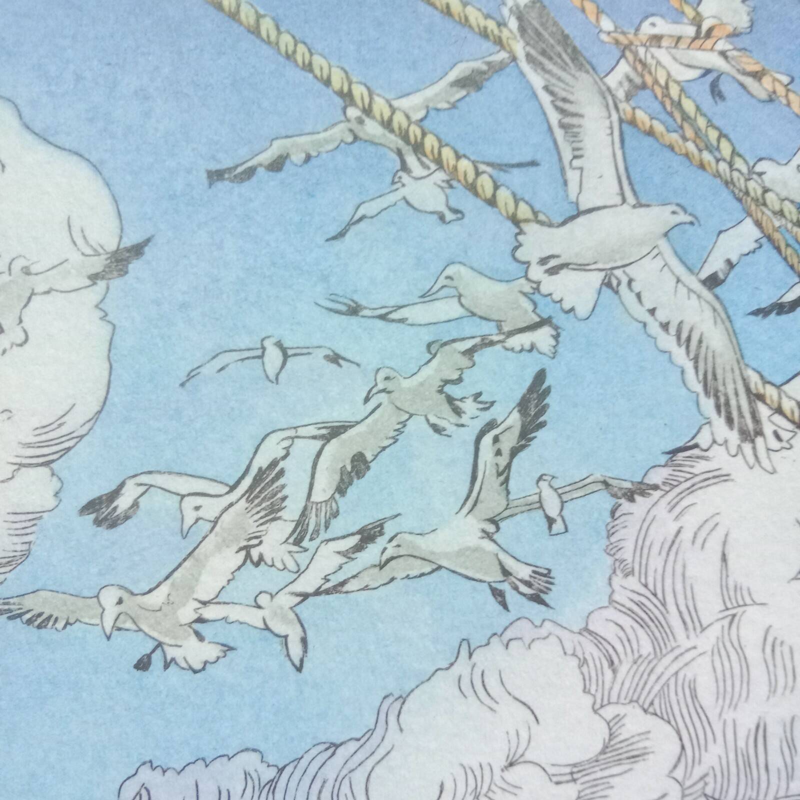 Muages, original lithograph No. 155/300 signed Michel Dubré (1942)