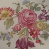 Plat service motif rose  porcelaine bavaroise