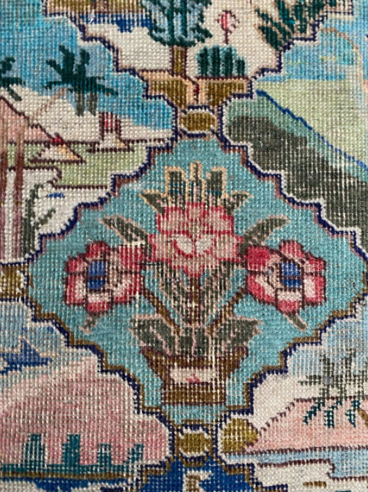 Vintage decorative carpet Mahal 129x79cm