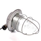 Lampe cage industrielle vintage