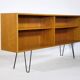 Teak Hairpin shelf sideboard from WK Möbel