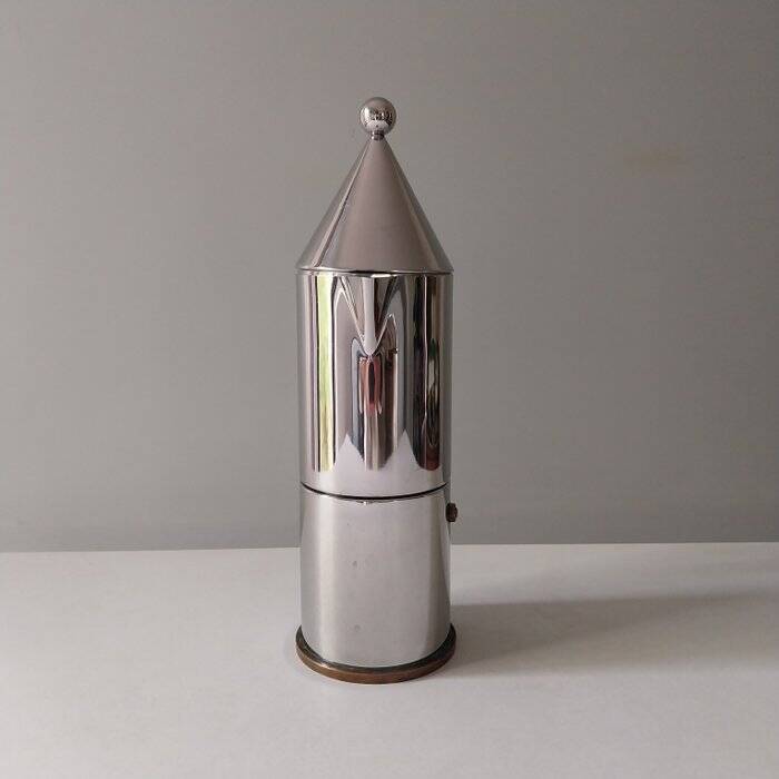 Aldo Rossi Italian coffee maker - La Conica 6-cup espresso