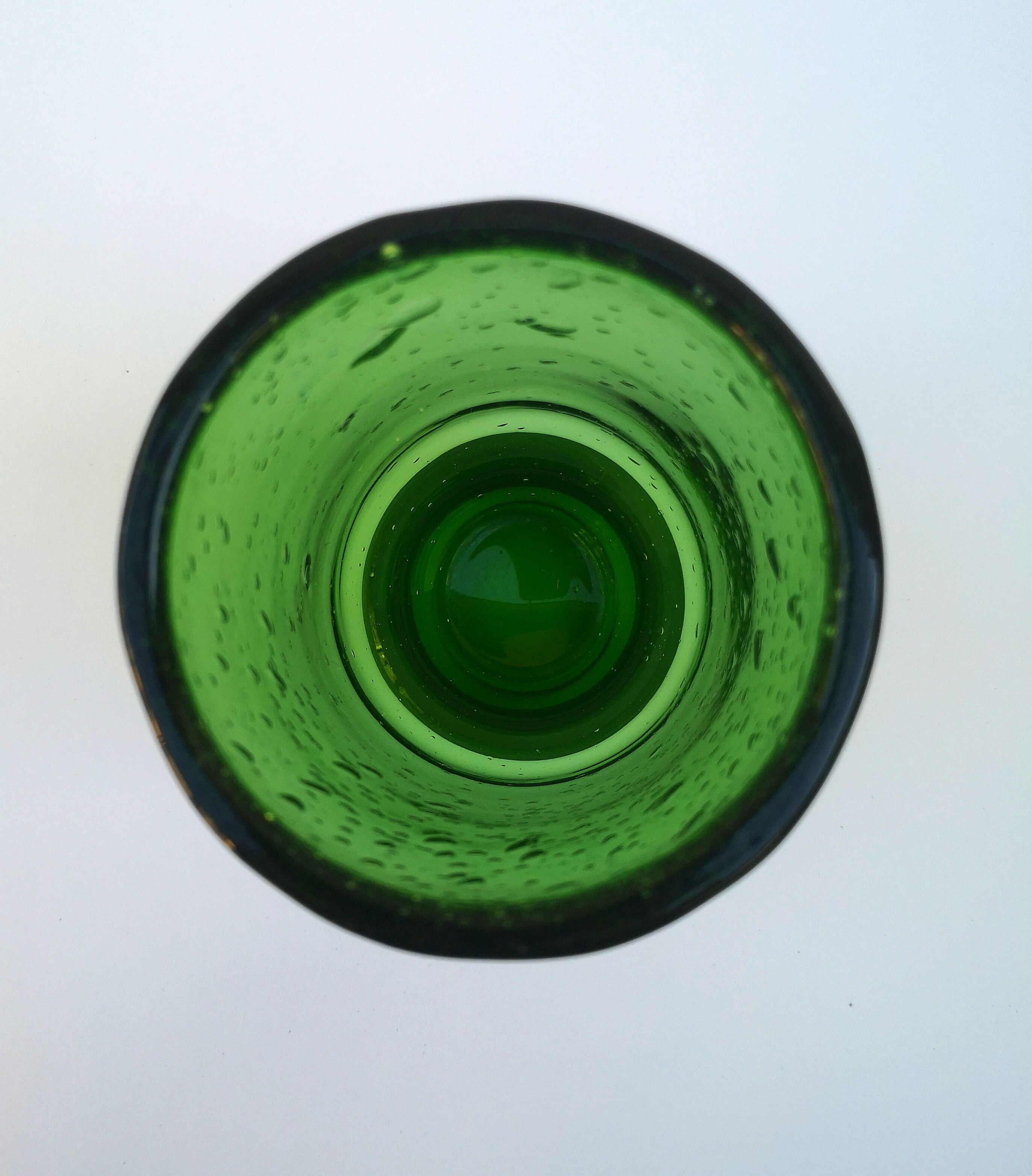 Vintage bubble glass vase