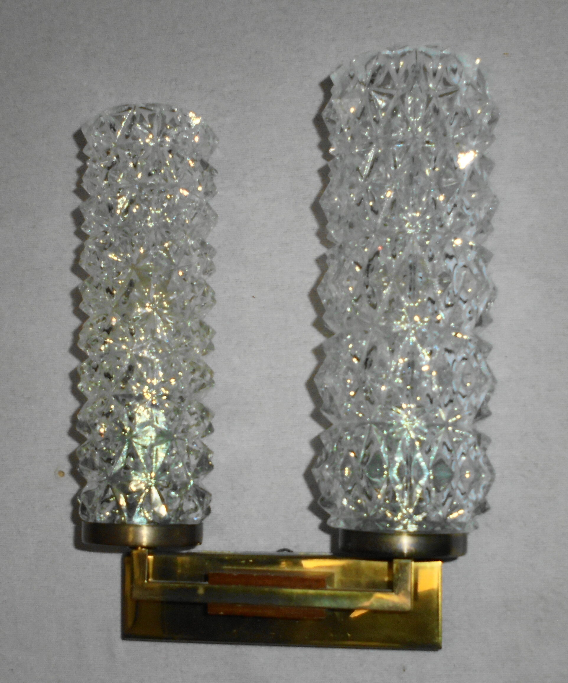 Pair of Scandinavian wall lamps from the 70s