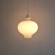 White glass pendant lamp by Hans Agne Jakobsson for Staff Leuchten