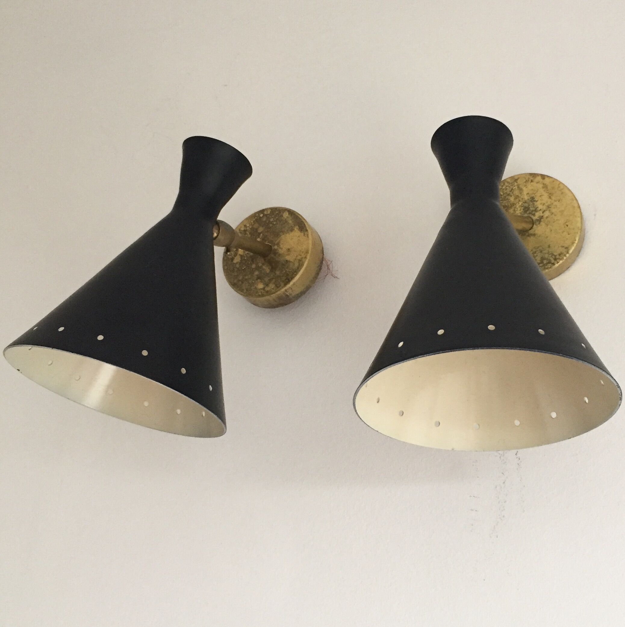 Pair of appliques design years 50