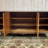1950s English Chippendale Walnut Sideboard