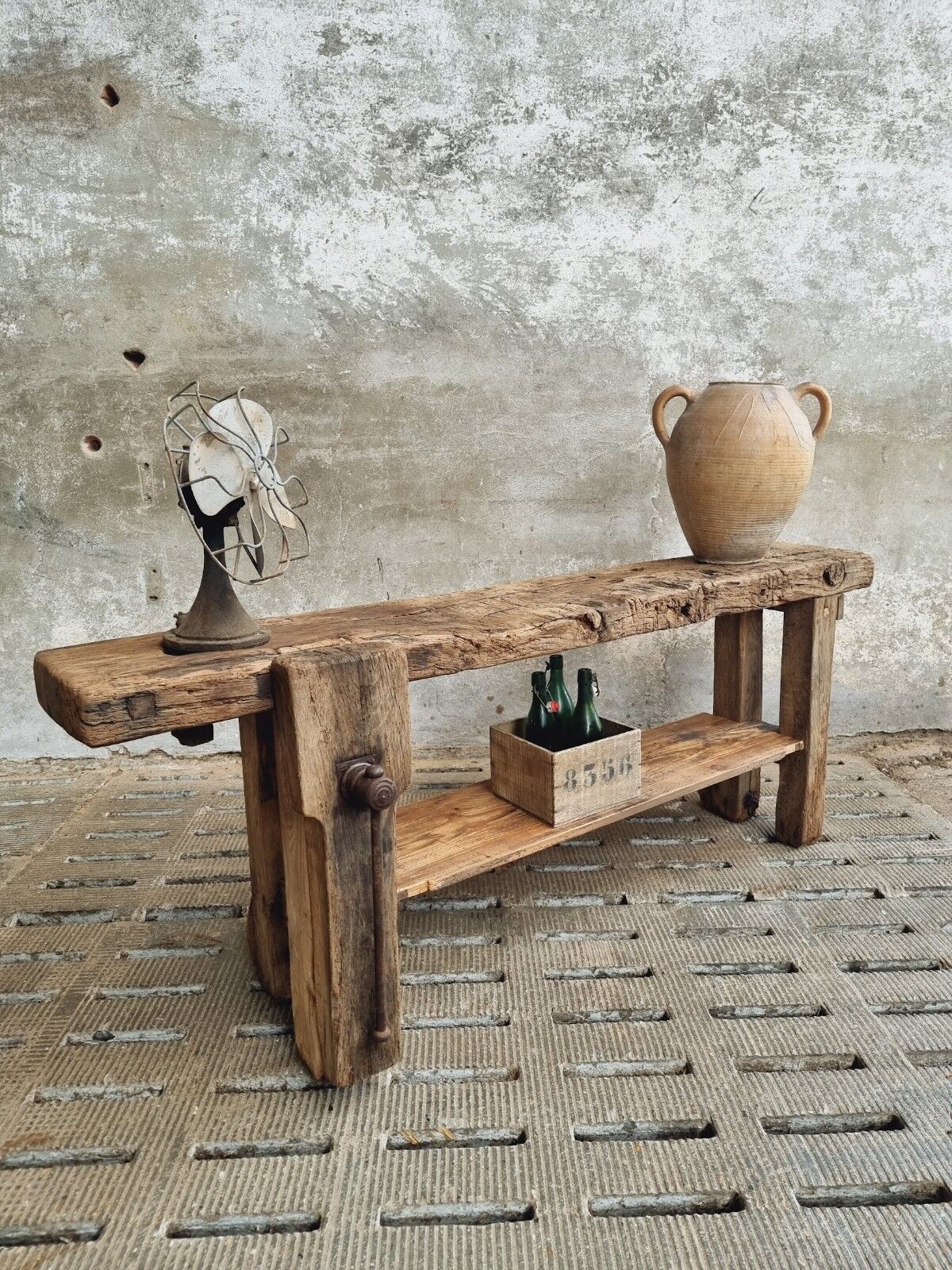 Workbench oak side table 19th century