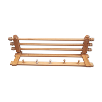 Wooden coat rack